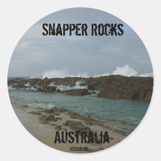 Snapper Rocks sticker (Voorkant)