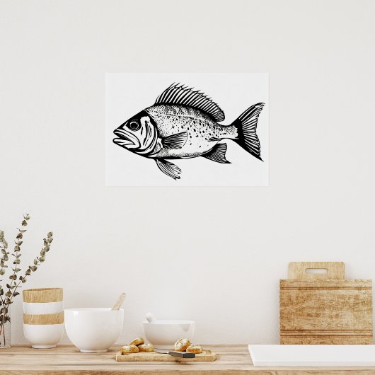 Snapper - Visprint Poster (Keuken)