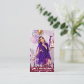 Snapping Special Moments Verjaardagsfotograaf Visitekaartje (Staand voorkant)