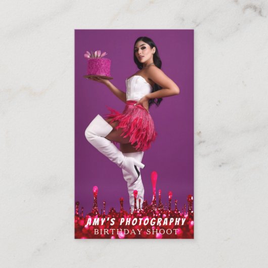 Snapping Special Moments Verjaardagsfotograaf Visitekaartje (Voorkant)