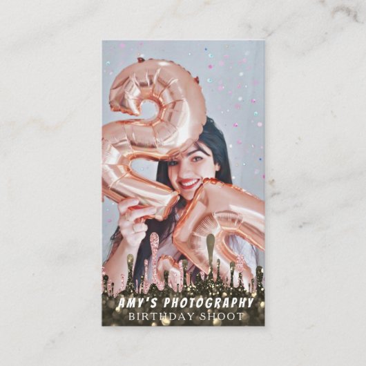 Snapping Special Moments Verjaardagsfotograaf Visitekaartje (Voorkant)