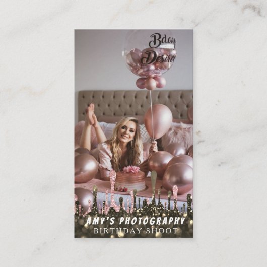 Snapping Special Moments Verjaardagsfotograaf Visitekaartje (Voorkant)