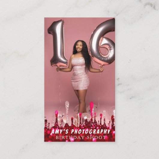 Snapping Special Moments Verjaardagsfotograaf Visitekaartje (Voorkant)