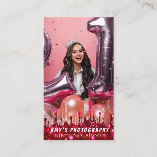 Snapping Special Moments Verjaardagsfotograaf Visitekaartje (Voorkant)
