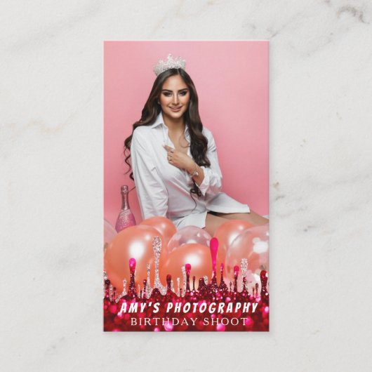 Snapping Special Moments Verjaardagsfotograaf Visitekaartje (Voorkant)