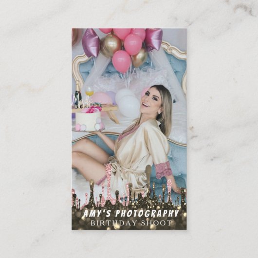 Snapping Special Moments Verjaardagsfotograaf Visitekaartje (Voorkant)