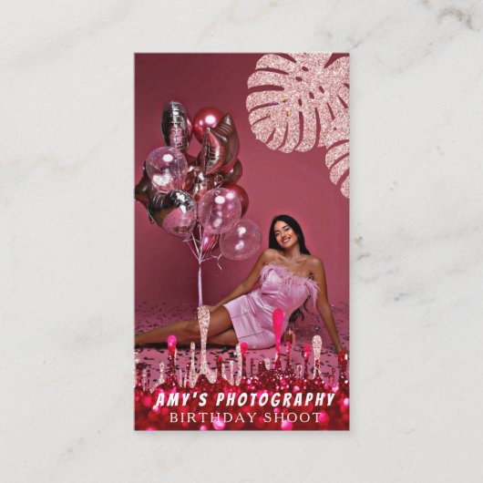 Snapping Special Moments Verjaardagsfotograaf Visitekaartje (Voorkant)