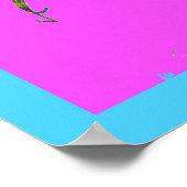 Snapping Turtle Abstract Kunst Poster (Hoek)