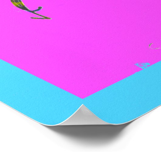 Snapping Turtle Abstract Kunst Poster (Hoek)