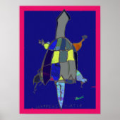 Snapping Turtle Art Poster 18 x 24 (Voorkant)