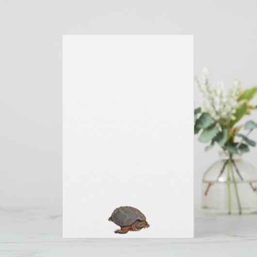 Snapping Turtle Terrapin-lover Gift Briefpapier (Staand voorkant)