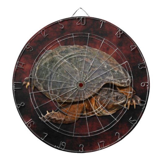 Snapping Turtle Terrapin-lover Gift Dartbord (Voorkant)