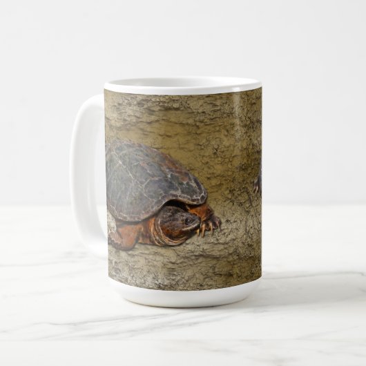 Snapping Turtle Terrapin-lover Gift Koffiemok (Voorkant links)