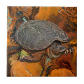 Snapping Turtle Terrapin-lover Gift Tegeltje (Voorkant)
