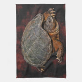 Snapping Turtle Terrapin-lover Gift Theedoek (Verticaal)