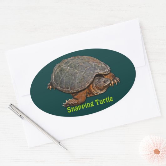 Snapping Turtle Terrapin-lover Stickers (Envelop)