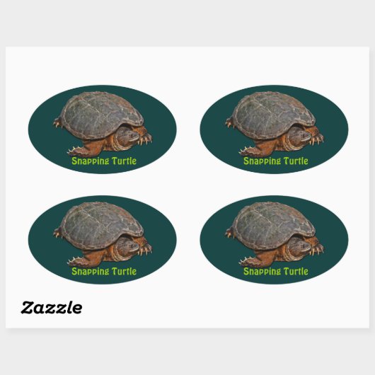 Snapping Turtle Terrapin-lover Stickers (Vel)