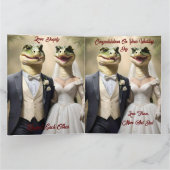 Snapping Up Love: een krokodillenhuwelijk Kaart (Binnen)