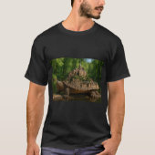 Snappingurtle with Le MontSaintMichel Shell retro T-shirt (Voorkant)