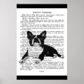 SNAPPY BOSTON BULL TERRIER  ART PRINT (Voorkant)