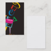 snappy chef retro kleur visitekaartje (Voorkant / Achterkant)