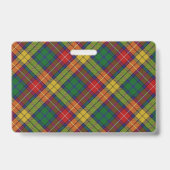 Snappy Clan Buchanan Tartan Badge (Achterkant)