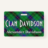 Snappy Clan Davidson Tartan Badge (Voorkant)