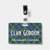 Snappy Clan Gordon Tartan Badge (Voorzijde met clip)