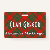 Snappy Clan Gregor MacGregor Tartan Badge (Voorkant)