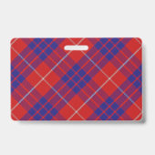 Snappy Clan Hamilton Tartan Badge (Achterkant)