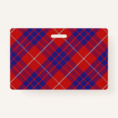 Snappy Clan Hamilton Tartan Badge (Achterkant)