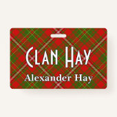 Snappy Clan Hay Tartan Badge (Voorkant)