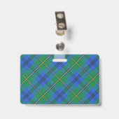 Snappy Clan Johnstone Johnston Tartan Badge (Achterkant met clip)