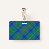 Snappy Clan Johnstone Tartan Badge (Achterkant met clip)