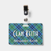 Snappy Clan Keith Tartan Badge (Voorzijde met clip)