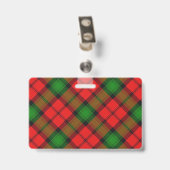 Snappy Clan Kerr Tartan Badge (Achterkant met clip)