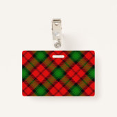 Snappy Clan Kerr Tartan Badge (Achterkant met clip)