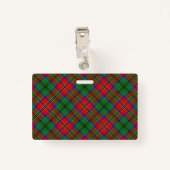Snappy Clan MacCulloch Tartan Badge (Achterkant met clip)