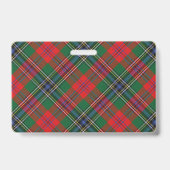 Snappy Clan MacLean Red Tartan Badge (Achterkant)