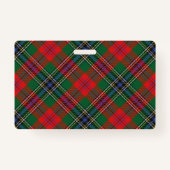 Snappy Clan MacLean Red Tartan Badge (Achterkant)