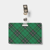 Snappy Clan MacLean Tartan Badge (Achterkant met clip)