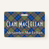 Snappy Clan MacLellan Tartan Badge (Voorkant)