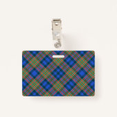 Snappy Clan MacLellan Tartan Badge (Achterkant met clip)