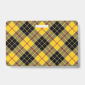 Snappy Clan MacLeod van Lewis Tartan Badge (Achterkant)