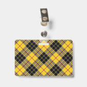Snappy Clan MacLeod van Lewis Tartan Badge (Achterkant met clip)