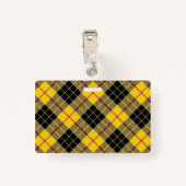 Snappy Clan MacLeod van Lewis Tartan Badge (Achterkant met clip)