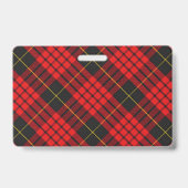 Snappy Clan MacQueen Tartan Badge (Achterkant)