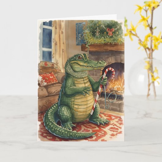 Snappy Feestdagen Kaart (Gele Bloem)