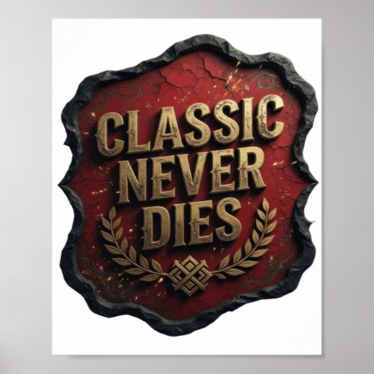 Snappy Gold CLASSIC NOOIT DOOD Print (Voorkant)