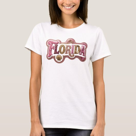 Snappy Gold FLORIDA Statement T-shirt (Voorkant)